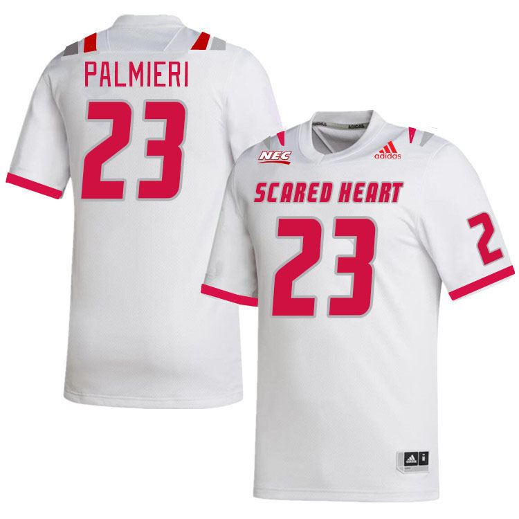 Men-Youth #23 Ryan Palmieri Scared Heart Pioneers 2023 College Football Jerseys Stitched Sale-White